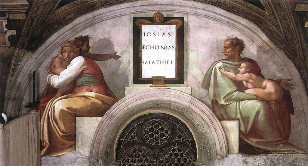 ancestors of Christ: Josiah, Jeconiah, Shealtiel